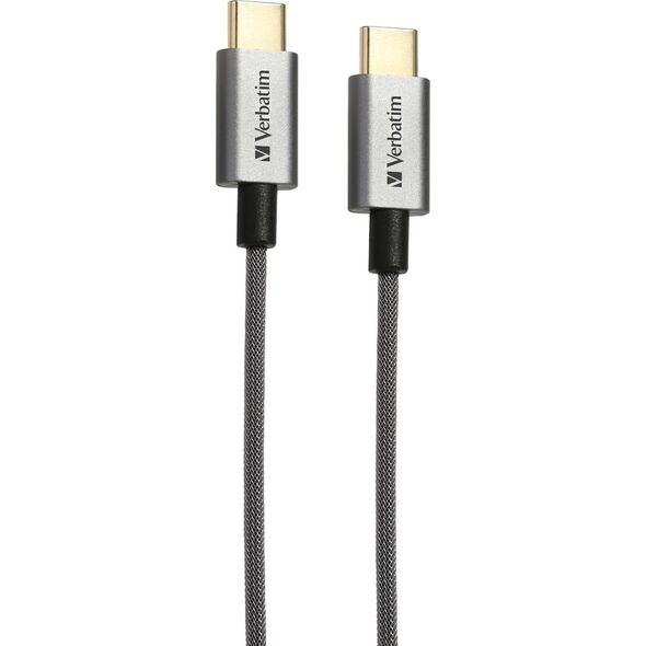 Kabel USB Verbatim USB-C - USB-C 2 m Szary (65054)