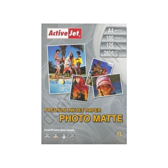 Activejet Papier fotograficzny do drukarki A4 (AP4125M100)