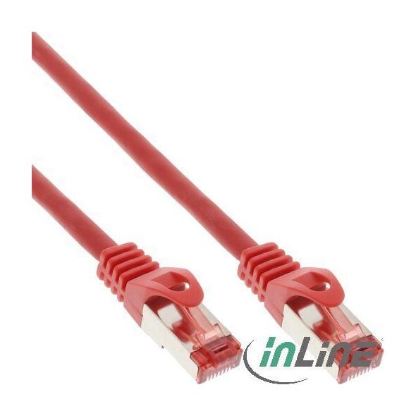 InLine Patchcord, Cat.6, S/FTP, 5m, czerwony (76405R)
