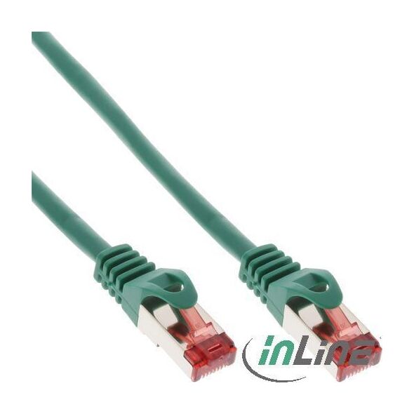 InLine Patchcord, Cat.6, S/FTP, 1m, zielony (76411G)