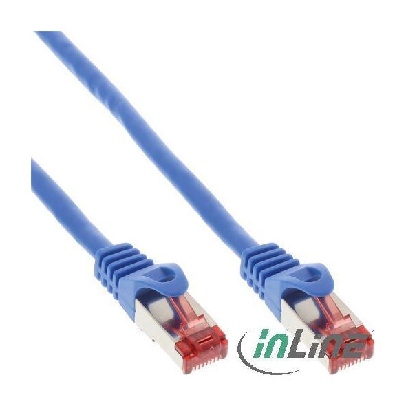 InLine Patchcord, Cat.6, S/FTP, 3m, niebieski (76403B)
