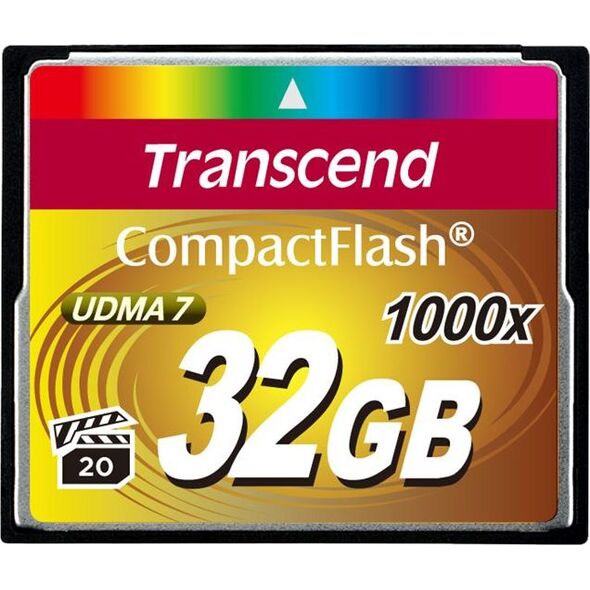 Karta Transcend 1000x Compact Flash 32 GB  (TS32GCF1000)