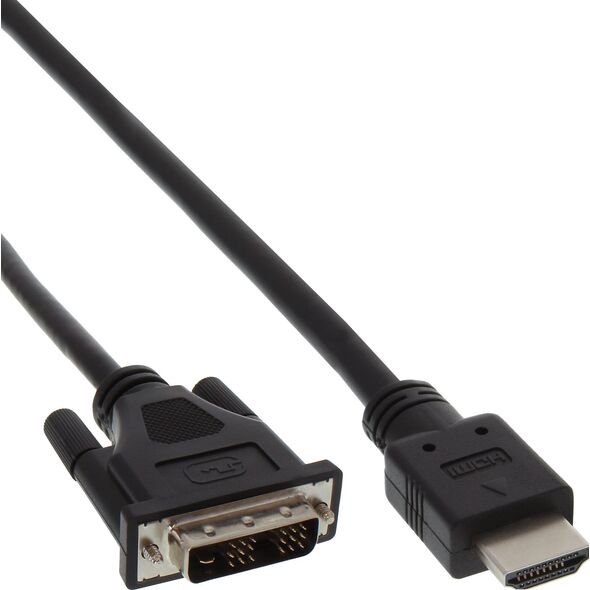 Kabel InLine HDMI - DVI-D 2m czarny (17662E)