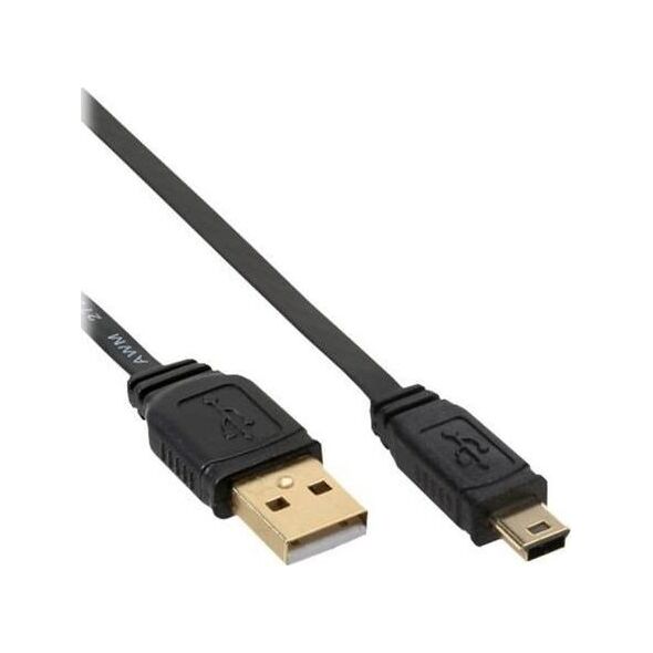 Kabel USB InLine USB-A - miniUSB 2 m Czarny (31820F)