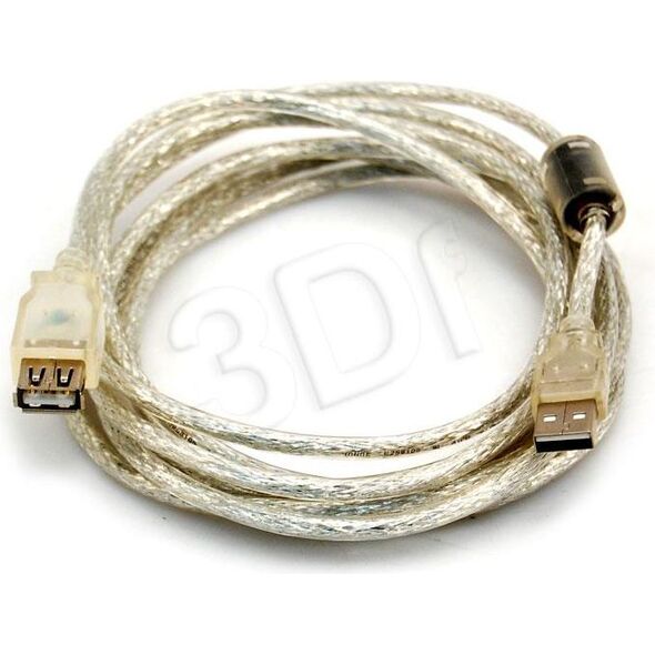 Kabel USB InLine USB-A - USB-A 5 m Biały (34605Q)