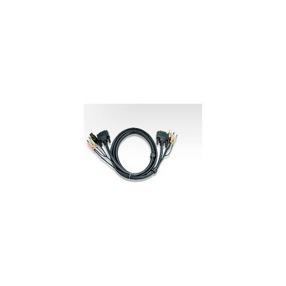 Aten Kable KVM, 3m, Czarny (2L-7D03U)
