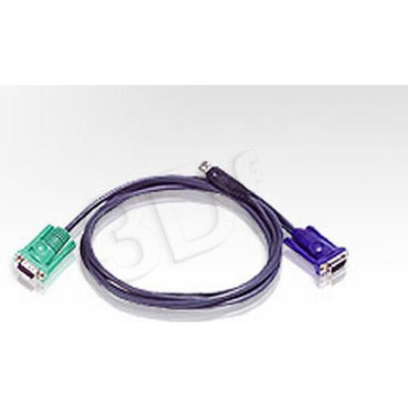Aten Kable KVM, 3m, Czarny (2L-5203UP)