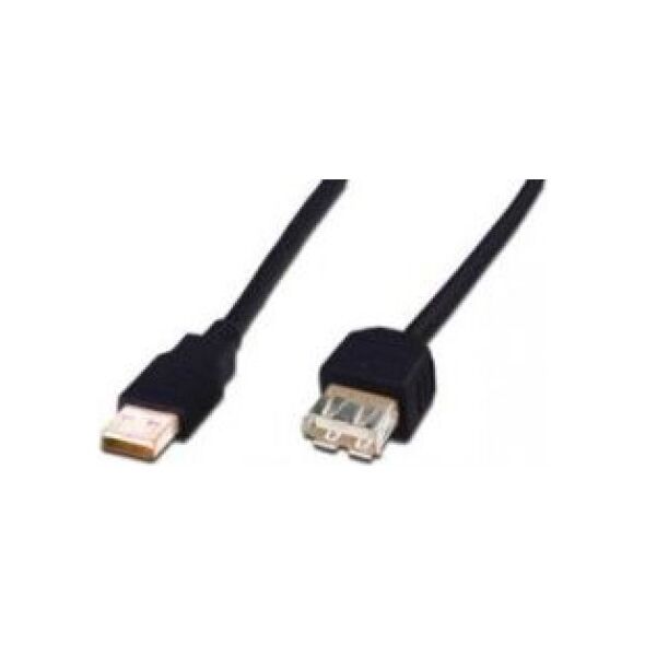 Kabel USB Ansmann USB-A - USB-A 5 m Czarny (AK-300201-050-S)