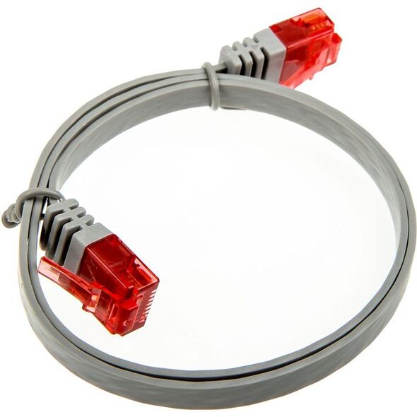 InLine 0.5m - kabel sieciowy U/UTP - 1000 Mbit - Cat.6 - RJ45 - szary (71655)