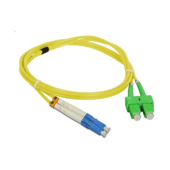 Alantec FO Patch cord SC/APC-LC duplex SM 9/125 5.0m (FOC-SCALC-9SMD-5)