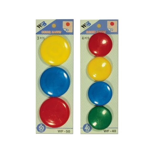 Argo Magnesy do tablic MIX kolorów 40mm 4szt (36K065D)