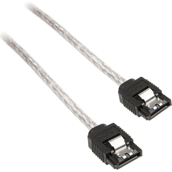 InLine SATA - SATA, 0.3m, Biały (27303R)