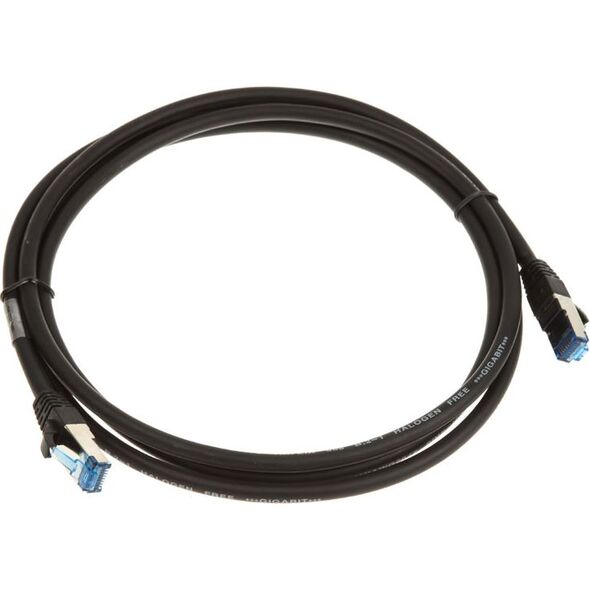 InLine Patch kabel sieciowy Cat.6A, S/FTP (PiMf), 500MHz, czarny, 2m (76802S)