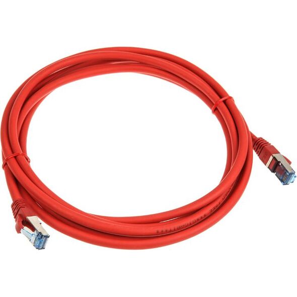 InLine Patch kabel sieciowy Cat.6A, S/FTP (PiMf), 500MHz, czerwony, 3m (76803R)