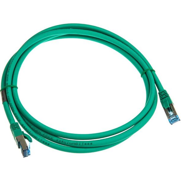 InLine Patch kabel sieciowy Cat.6A, S/FTP (PiMf), 500MHz, zielony, 2m (76802G)
