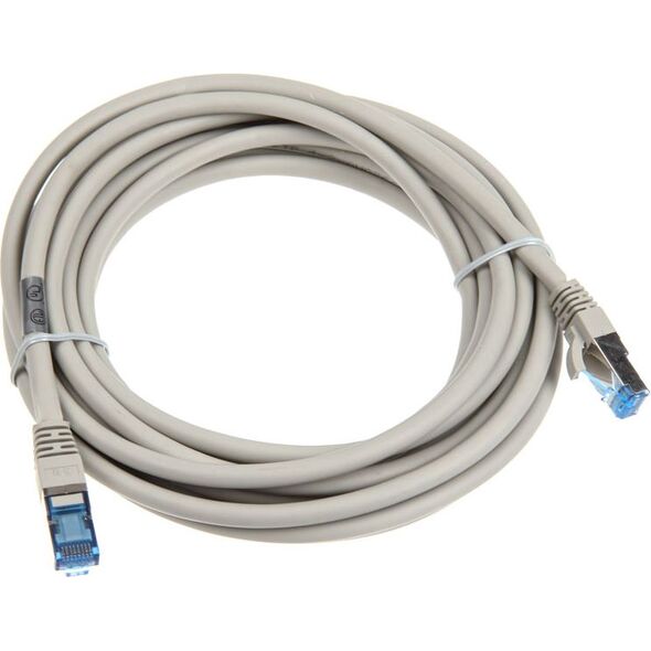 InLine Patch kabel sieciowy Cat.6A, S/FTP (PiMf), 500MHz, szary, 5m (76805)