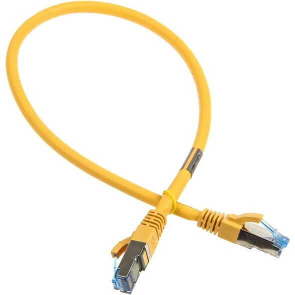 InLine Patch kabel sieciowy Cat.6A, S/FTP (PiMf), 500MHz żółty 0,5m (76850Y)