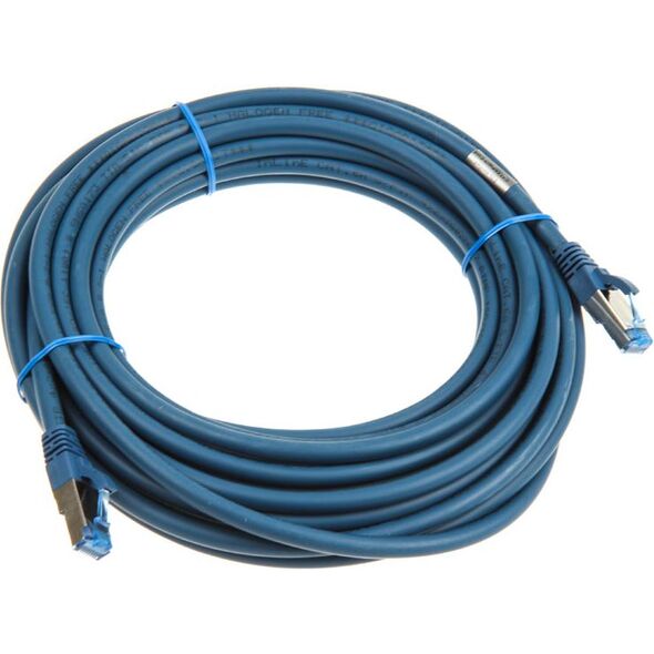 InLine Patch kabel sieciowy Cat.6A, S/FTP (PiMf), 500MHz, niebieski, 7,5m (76807B)