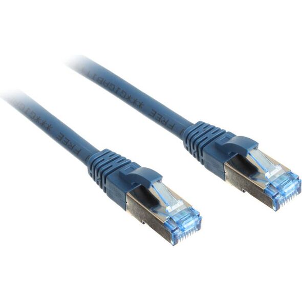 InLine Patch kabel sieciowy Cat.6A, S/FTP (PiMf), 500MHz, niebieski, 3m (76803B)