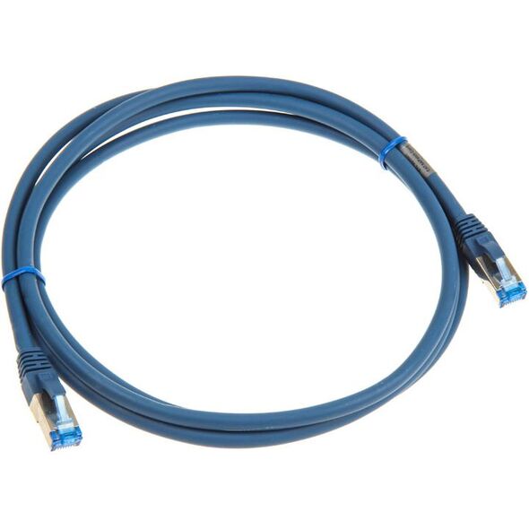 InLine Patch kabel sieciowy Cat.6A, S/FTP (PiMf), 500MHz, niebieski, 2m (76802B)
