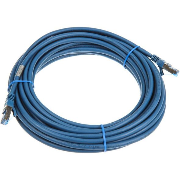 InLine Patch kabel sieciowy Cat.6A, S/FTP (PiMf), 500MHz, niebieski, 10m (76800B)