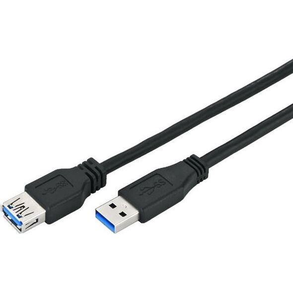 Kabel USB OEM USB-A - USB-A 1.8 m Czarny (93998)