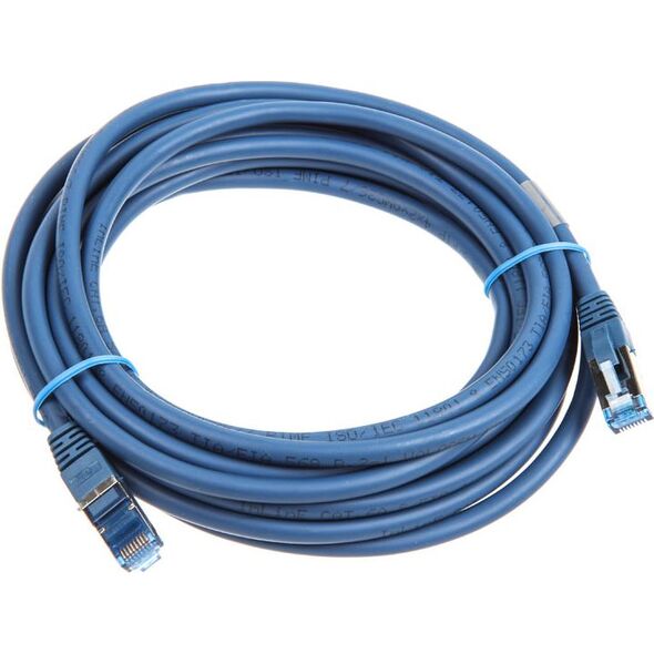 InLine Kabel sieciowy, Cat.6A, S/FTP (PiMf), 500MHz, 5m, Niebieski (76805B)