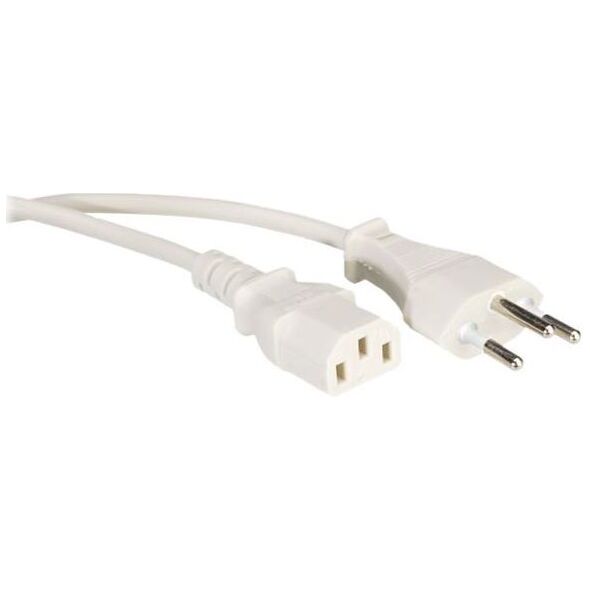 Kabel zasilający Value PowCable IEC Conn biały (19.99.1223-50)