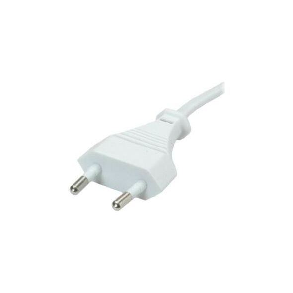 Kabel zasilający Value Euro 2pin 1.8m biały (19.99.2095-100)