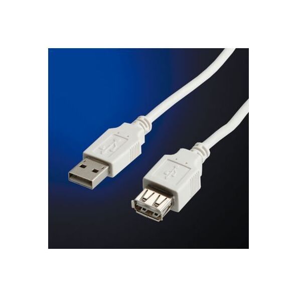 Kabel USB Value USB-A - 0.8 m Biały (11.99.8946-50)