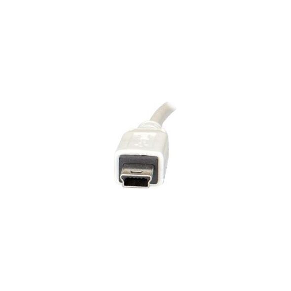 Kabel USB Value USB-A - miniUSB 0.8 m Biały (11.99.8708-10)