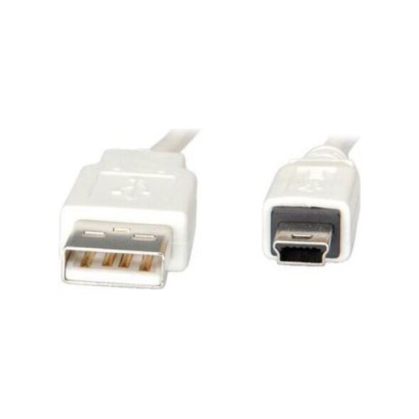 Kabel USB Value USB-A - miniUSB 1.8 m Biały (11.99.8718-20)
