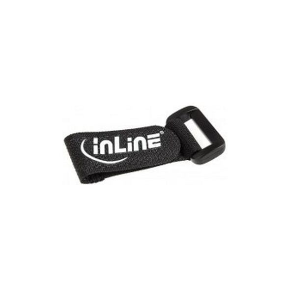 Organizer InLine Rzep Czarny 10 sztuk  (59945E)