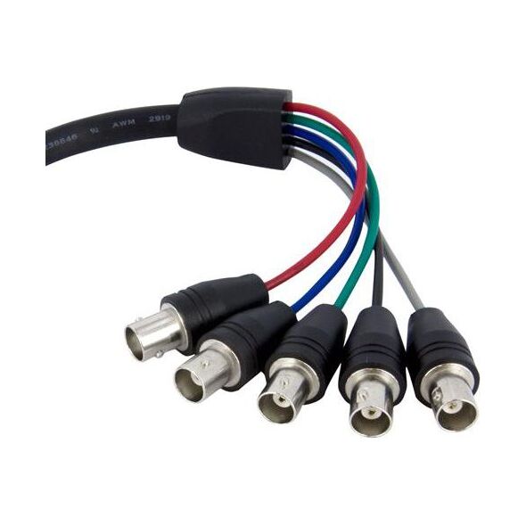 Kabel StarTech D-Sub (VGA) - BNC x5 0.3m czarny (VGABNCMF1)