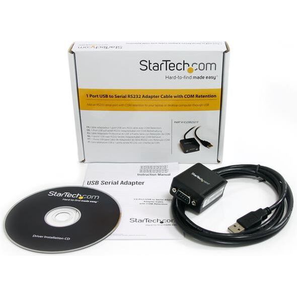 Kabel USB StarTech USB-A - RS-232 1.8 m Czarny (ICUSB2321F)