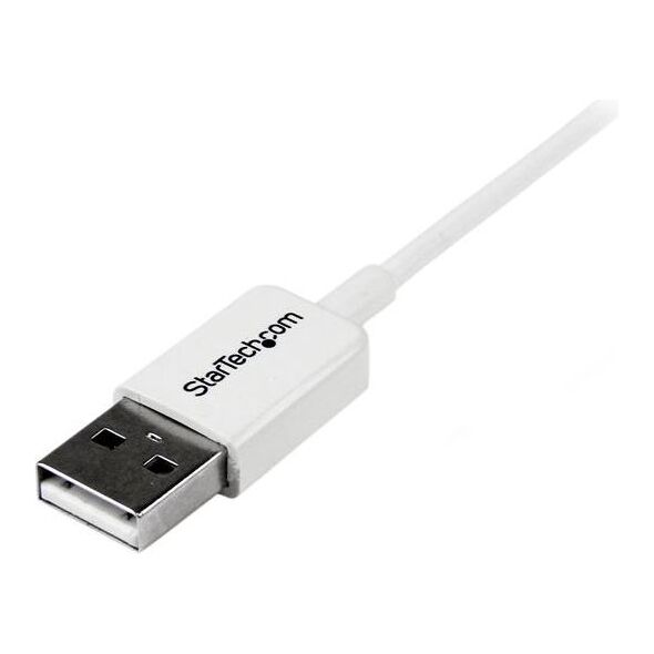 Kabel USB StarTech USB-A - microUSB 0.5 m Biały (USBPAUB50CMW)