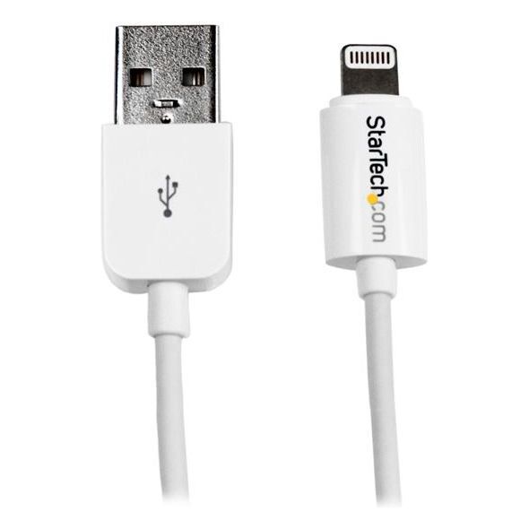 Kabel USB StarTech USB-A - Lightning 3 m Biały (USBLT3MW)