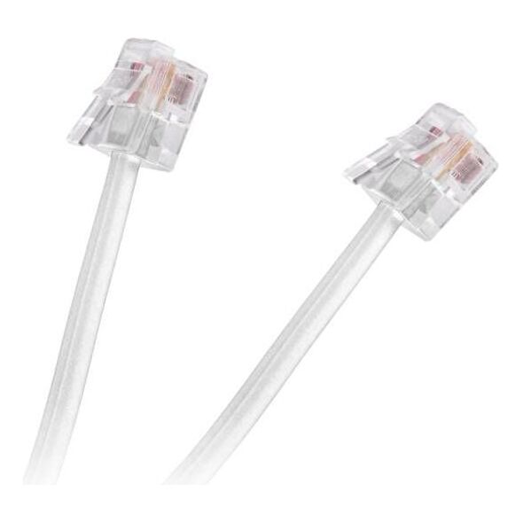 Kabel telefoniczny prosty 20m Biały (TEL0033-20)