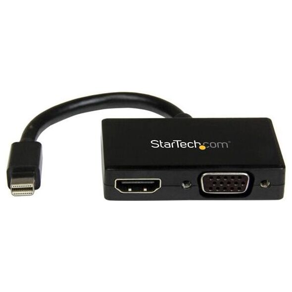 Adapter AV StarTech DisplayPort Mini - HDMI - D-Sub (VGA) czarny (MDP2HDVGA)