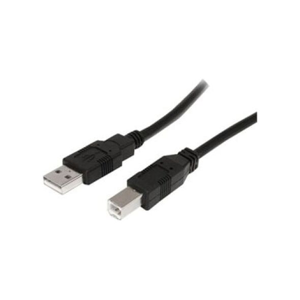 Kabel USB StarTech USB-A - USB-B 0.5 m Czarny (USB2HAB50CM)