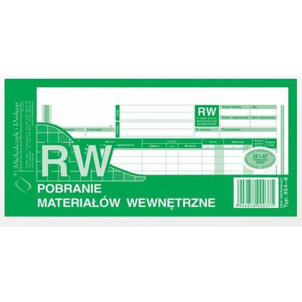 Michalczyk & Prokop Pobranie materiałów wewnętrzne 1/3 A4 80 kartek (354-8)