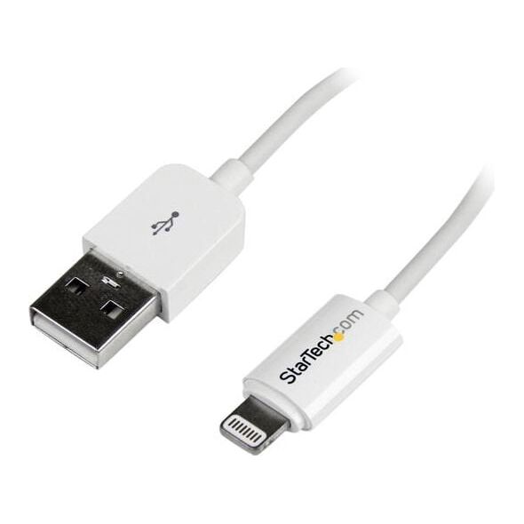 Kabel USB StarTech USB-A - Lightning 3 m Biały (USBLT3MW)