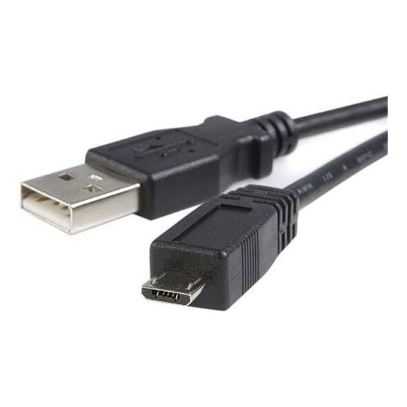 Kabel USB StarTech USB-A - microUSB 0.5 m Czarny (UUSBHAUB50CM)