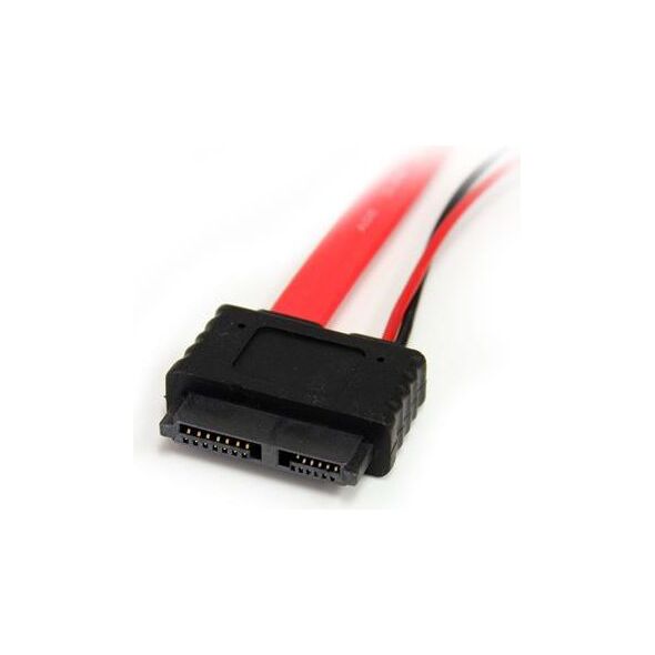 StarTech SATA - SATA Slimline + Molex, 0.5m, Czerwony (SLSATAF20)