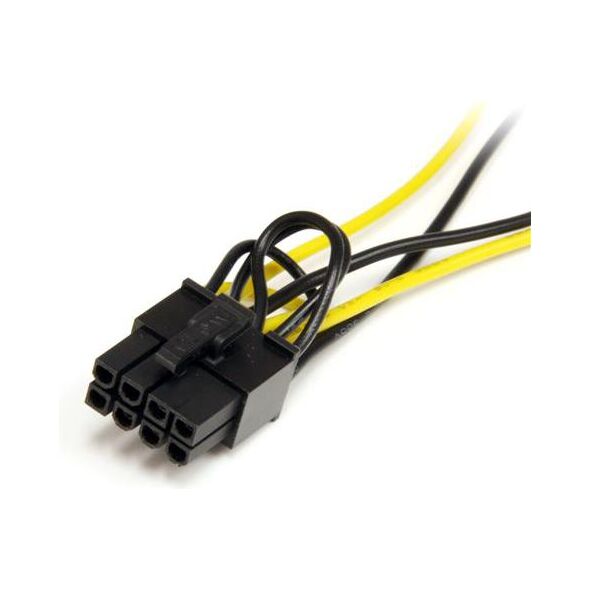 StarTech SATA 15-pin - PCIe 8-pin, 0.15m, Żółty (SATPCIEX8ADP)