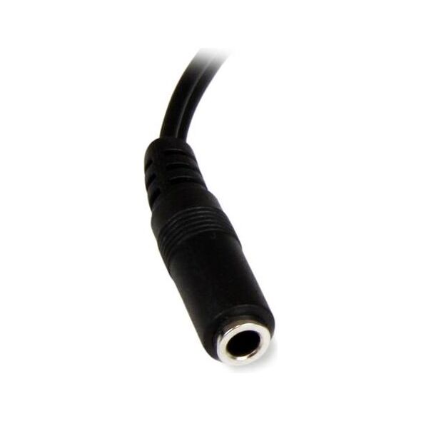 Kabel StarTech Jack 3.5mm - RCA (Cinch) x2 0.15m czarny (MUFMRCA)