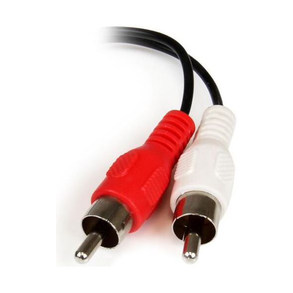 Kabel StarTech Jack 3.5mm - RCA (Cinch) x2 0.15m czarny (MUFMRCA)