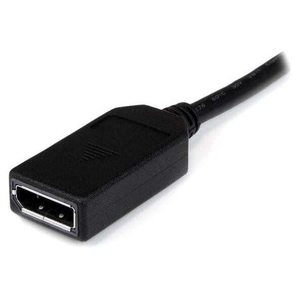 Kabel StarTech DMS-59 - DisplayPort x2 0.2m czarny (DMSDPDP1)