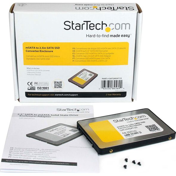 Kieszeń StarTech mSATA SSD - 2.5" SATA (SAT2MSAT25)