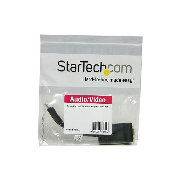 Adapter AV StarTech DisplayPort - D-Sub (VGA) czarny (DP2VGA)